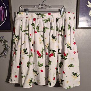 White Cherry Skirt
